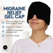 Mũ chườm lạnh gel giảm đau nửa đầu - Mũ làm dịu nóng lạnh, thích hợp cho mắt sưng, áp lực xoang và giảm áp, tai nghe gel làm mát vật lý để chườm nóng lạnh, tai nghe túi đá, mặt nạ, mặt nạ mắt, tai nghe gel. - Nhiều màu - Xem 1