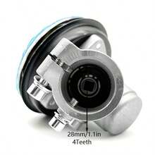 26mm 28mm 9 răng 7 răng 4 răng Răng vuông Phụ kiện dụng cụ làm vườn Phụ tùng Máy cắt cỏ Hộp số - Hộp số máy cắt cỏ, màu bạc - Xem 6