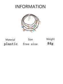 1 Set de Accesorios de Collar Colgante con Estrella de Mar y Concha Multicapa de Estilo Lujoso y Casual de Vacaciones para Mujeres - Collar de vacaciones de varias capas - Ver 7