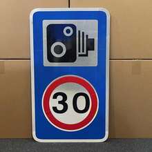 30mph Speed Camera Sign. Post Mounted Aluminium Reflective. Full Size Road Sign. - A - 查看 5