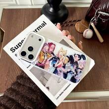 Hasbro 1 pieza Funda de teléfono adecuada para Witcher, compatible con iPhone 16 Pro Max, funda protectora suave con dibujos animados de chica anime, 17 - Multicolor - Ver 3