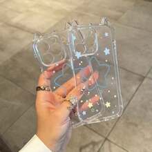 1个动物猫耳蓝色星星手机壳，兼容苹果17/16/17 Pro Max/14/13/15 Pro，可爱卡通12/11 16 Pro Max - 彩色 - 查看 5