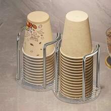 Giá đựng cốc giấy dùng một lần bằng gỗ, hộp đựng cốc dùng cho bàn làm việc văn phòng, bàn trà phòng khách, giá sắp xếp cốc và ly cà phê. - Nhiều màu - Xem 5