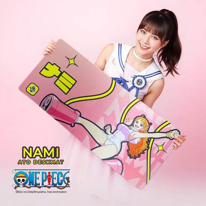 FANTECH ONE PIECE Un tapete de ratón grande y recubierto para juegos y oficina, alfombrilla de escritorio impermeable con base de goma antideslizante, optimizada para velocidad y control, costura densa superior, colección de múltiples personajes de anime