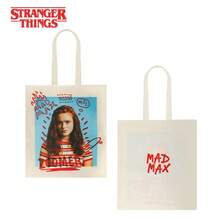 1PC Netflix Officially Licensed Character Tote Bag Cute Chibi Hero Prints With Contrast Color Handles Durable Material Ideal For Daily Use Shopping And Travel Perfect Gift For  And Anime Fans - Multiple Styles - View 15