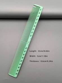 19 Styles Hair Styling Comb Set, 1pc/3pcs/4pcs/6pcs Hair Cutting Comb Kits, Heat Resistant Material, Durable, With Ruler, Suitable For Men, Women, Long/Short Hair, Professional Salon, Barbershop, Home Styling, Wedding Makeup, Travel Essentials - Mint Green - View 21