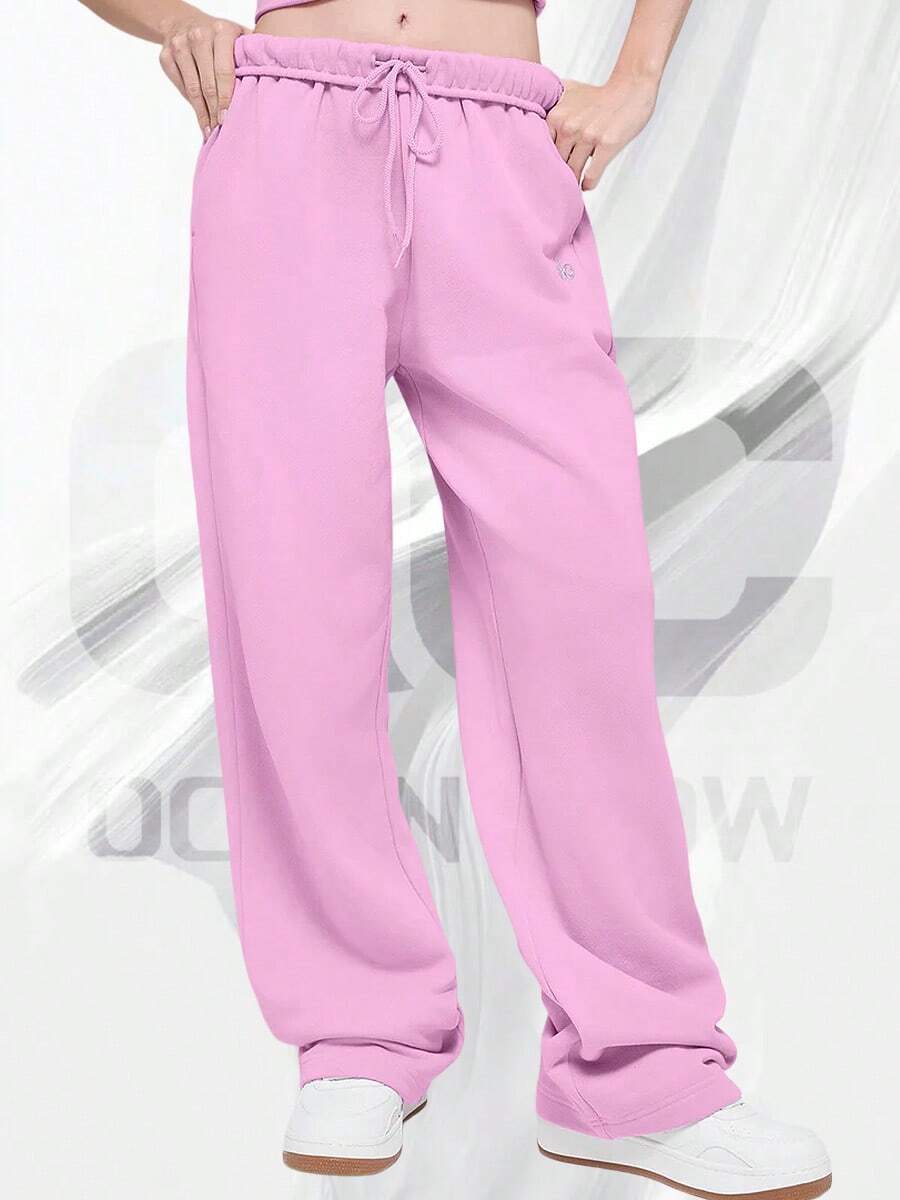 Pantalón de chándal de pierna recta Accolade - Corazón de caramelo rosa - Ver 1