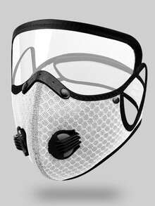 1个装骑行防护面罩，运动面罩滤芯，防尘面罩，防护镜片，可拆卸滤芯自行车面罩，活性炭网状自行车半脸面罩，男女通用户外运动，可重复使用，冬季骑行防雾，活性炭面罩，防尘、防风、保暖自行车面罩，带呼吸阀山地车面罩，防尘面罩 - 彩色 - 查看 19