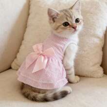 Pet Dress, Dog Clothes, Cat Princess Dress - Pink - View 3