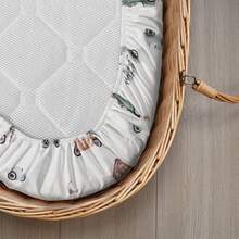 4pcs Baby Crib Sheets, Breathable Soft Fitted Crib Mattress Pad, Elastic Travel Crib Stylish Pattern, Standard Crib Sheets Suitable For Baby Boys And Girls, Size 32"X16" - Bassinet Sheets - View 8