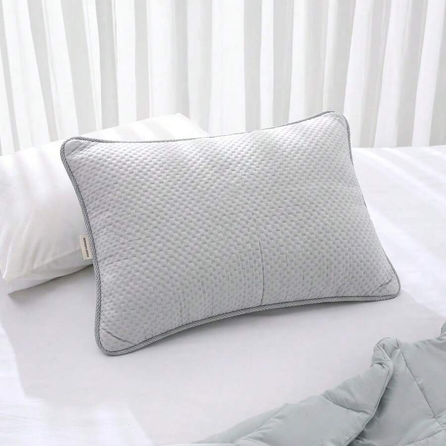 1pc Skin-Friendly Multifunctional Neck Support Pillow - Sleep Massage Pillow For Relaxing Head, Neck And Spine, Suitable For Living Room, Bedroom, Home Decor, Business, Commuting, Daily Use, Bedding, Pillows For Bed - White - View 1
