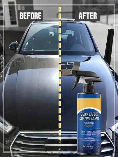 rayhong Car Coating Spray, Car Care Renewal Repair Paint Waxing Spray Coating Sealant. It Can Effectively Clean The Car Paint Surface, Remove Grease And Stains. Makes The Car Paint Shine Like New.