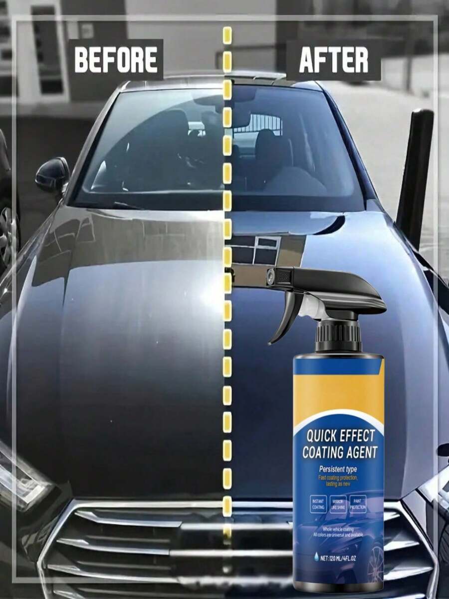 rayhong 汽车镀膜喷剂，汽车护理翻新修复漆面打蜡喷剂，可有效清洁汽车漆面，去除油脂和污渍，使车漆焕然一新。