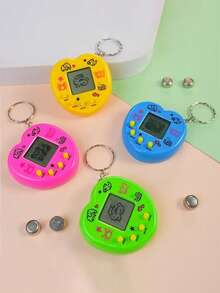 Interactive Electronic Pet, A Mini Handheld Game Console Providing Hours Of Fun, Relive The Nostalgic Retro Digital Pet Keychain Game - Multicolor - View 26