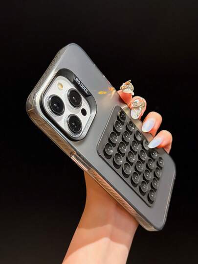 Bộ 2 ốp lưng điện thoại PC mạ điện tối giản với đế hút màu đen, phù hợp cho iPhone 16/17/14 Pro Max, 16 Pro Max, các mẫu cao cấp mới 13, 15, ốp bảo vệ cho 12/12 Pro, 11, 13 Pro Max, thiết kế unisex.