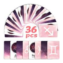 36pcs Constellation Cards With Cosmic Space Design, Astrology Tarot Cards, Birthday Gift, Spiritual Meditation Zodiac Cards - 36 Zodiac Cards - View 7