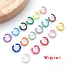 50g 6/8/10mm Colored Jump Rings Open Jump Rings O Ring Connectors Jewelry Making Rings Chainmail Rings For Keychain Choker Earring Necklaces Bracelet Jewelry Making - Multicolor - View 11