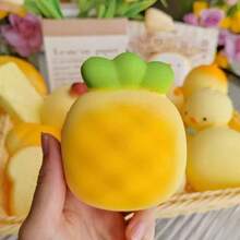 1pc 2026 Soft Pineapple Squeeze Ball, Suitable For Desktop Decor And Relaxation - Multicolor - View 7