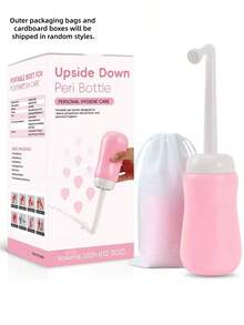 350/500ml (12,3oz) Bottiglia portatile a prova di perdite | Bottiglia bidet portatile, flacone per l'igiene intima femminile, cura post-parto, essenziale per neomamme, campeggio all'aperto, anziani, donne in gravidanza, igiene pre/post-parto, ciclo mestruale, assistenza ai pazienti, confezione casuale in busta e cartone - Multicolore - Visualizzare 11