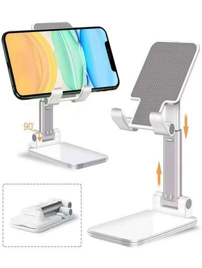 Giá đỡ điện thoại xoay được, giá đỡ điện thoại kép có thể gập lại, đế điện thoại để bàn có thể gập lại hoàn toàn, tương thích với iPhone 15/15 Pro/15 Pro Max, 14/13 Mini/13/13 Pro Max, 12 Mini/12/12 Pro/12 Pro Max, 11/11 Pro/11 Pro Max, Xs/Xs Max/XR/X/8/7, tương thích với Galaxy S22 Ultra, S22+, S22, S21, S21+, S20, S20 Ultra, S10/S10+/S9/S9+, Galaxy Note 30, Note 20+, 20, 10+, 10, M30s, A90, A60, A80, Switch, tất cả các điện thoại thông minh.