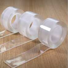 1 cuộn băng keo hai mặt acrylic trong suốt nano, không dấu vết, siêu bền, chống thấm nước, không cần đục lỗ, không tạo bọt khí. - Xem 1