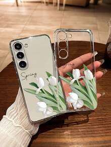 1 chiếc ốp lưng điện thoại chống sốc, trong suốt, họa tiết hoa tulip, nhiều màu sắc, tối giản, sáng tạo, phù hợp với 17/17Pro/17ProMax/16/11/16Pro/16Plus/16ProMax/16E/15ProMax/13/14/12/XS/XR/7G/8P, Galaxy S25/S25Plus/S25Ultra/A16/A36/A26/A56/A50/A12/A32/A52/A72/A51/A21S/A13/A14/S24/S24Plus/S24Ultra/S20/S23/S22/A53/S20FE/S21, 11/12Pro/12/12X/13Pro/14Pro/15Pro/X3Pro, 10/9/Note9/12C/Note11Pro/Note8Pro/9C/9A - Nhiều màu - Xem 2