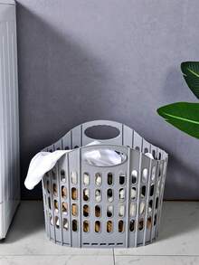 1 pieza Cesta de lavandería plegable moderna - Montada en la pared, cesto de ropa sucia portátil de múltiples capas, cesta de lavandería cuadrada de polipropileno para almacenamiento en el hogar y el baño (disponible en tamaños S/L/XL, la imagen mostrada es del tamaño XL, preste atención al tamaño del producto al comprar) - Multicolor - Ver 11