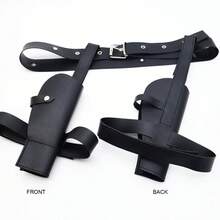 Lara Croft Holster & Western Cowboy Belt, Cosplay Role-Playing Prop Accessory - Brown - View 5