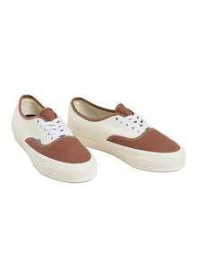 Vans男鞋女鞋Authentic Reissue 44 LX拼色低筒帆布鞋休閒鞋板鞋VN000CQACFF - 棕色 - 查看 3