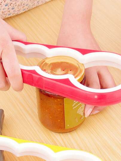 1pc/Multi-Functional Jar Opener With Non-Slip Grip - Adjustable Bottle Cap Opener For Weak Hands, Arthritis & Seniors, Perfect For Opening Jars, Bottles & Cans Of All Sizes