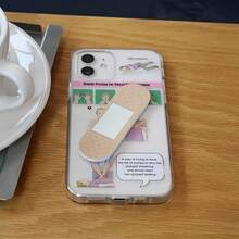 Cute Creative Bandage Design Phone Holder - High-Quality Hands-Free Car Dashboard Mount, Artistic Functional Smartphone Accessory, Compatible With All Devices, Phone Handle Stand - Multicolor - View 3