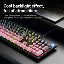 HP 電競辦公雙用途有線鍵盤 104 鍵背光防濺水高顏值鍵盤 側刻真機械手感 輕音薄膜 - 查看 10