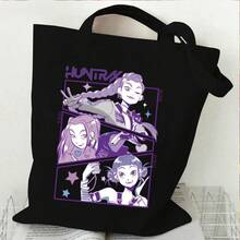 K-POP Witch Hunting Girl Group Korean Style Printed Canvas Tote Bag, 35*40cm, Handbag, Large Capacity - Multicolor - View 19
