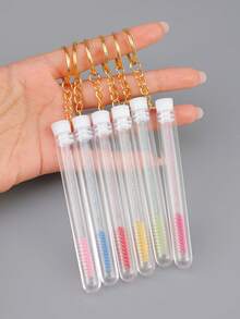 Conjunto de 10 Pincéis de Cílios Reutilizáveis, Tubos de Pincel para Sobrancelhas Descartáveis e Substituíveis, à Prova de Poeira, com Pontas de Diamante para Rímel, Ferramenta de Maquiagem para Cílios - Multicolorido - Ver 5