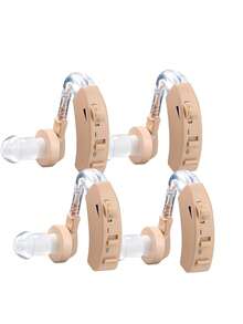 Ear-Mounted Hearing Aid, Audio Amplification, Suitable For The Elderly, Intelligent Noise Reduction Function, Invisible Hearing Amplifier With Volume Control - Khaki - View 2