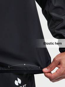 HOTSUIT Áo khoác xông hơi nam phù hợp cho chạy bộ, tập thể dục, thể thao, áo thun dài tay nam, chỉ có phần thân trên. - màu đen - Xem 6