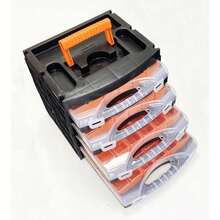 Organiser Set 4 Tray Poly With Removable Inner Compartments - Toolzone KDPTB098 - B - View 3