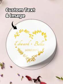 1-60 miếng dán tùy chỉnh, hình tròn, trong suốt và mạ vàng. Những nhãn dán chống thấm nước và dầu này rất phù hợp cho đám cưới, kỷ niệm và các bữa tiệc, mang đến nét cá nhân hóa với văn bản tùy chỉnh. - Nhiều màu - Xem 5