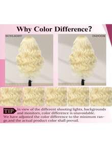 13x4蕾丝前假发,真人混纺发丝,预先拔毛,200密度;13x4高清水波纹蕾丝前假发,真人混纺发丝;前额假发;真人混纺发丝假发;女士假发;无胶假发;预先拔毛假发 - S613 - 查看 12