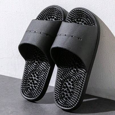 Dép xăng đan nam, dép xỏ ngón, dép đi trong nhà, dép lê nam, dép đi trong nhà đế massage màu trơn dành cho nam, phù hợp cho mọi mùa, dép lê đế bằng massage dành cho nam.