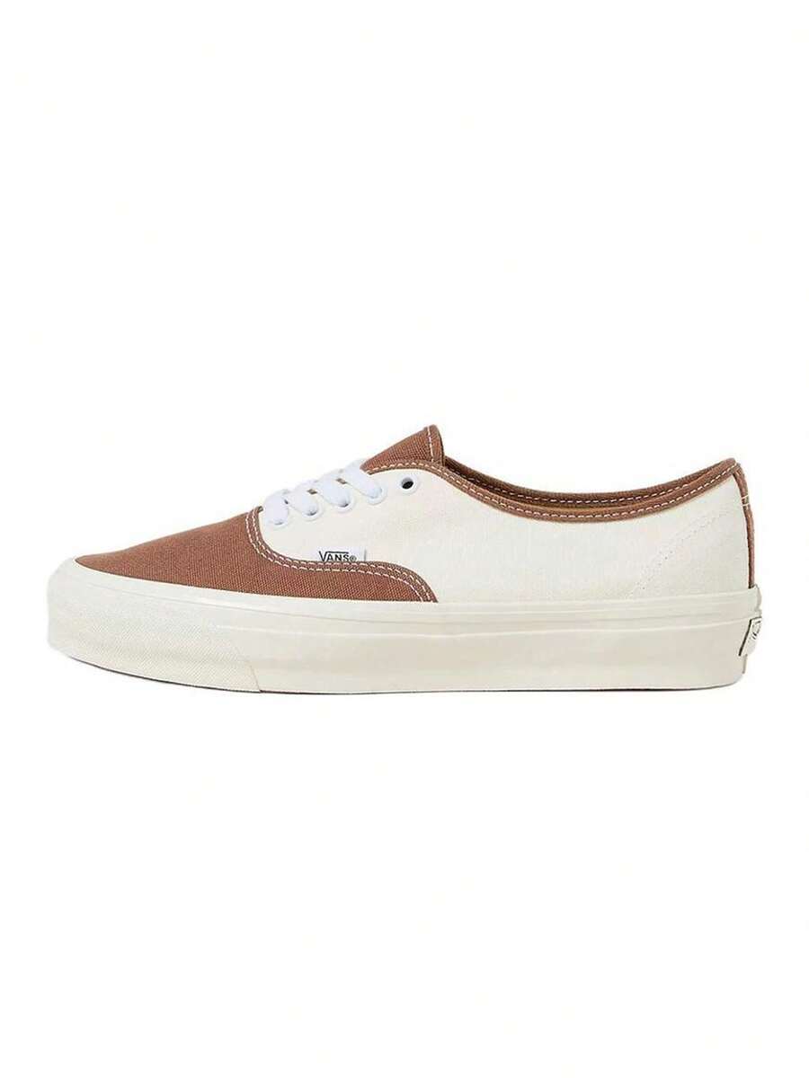 Vans男鞋女鞋Authentic Reissue 44 LX拼色低筒帆布鞋休閒鞋板鞋VN000CQACFF - 棕色 - 查看 1