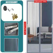 Cửa lưới từ tính - Chống muỗi và thoáng khí mùa hè, sợi polyester, tự dính, lắp đặt không cần dụng cụ, chống trầy xước do thú cưng. - Sợi kim cương không ren - Xem 17