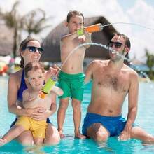 6pcs Kids EVA Foam Water Guns - Pull Type Squirt Toys, Suitable For Swimming Pool, Beach And Summer Outdoor Water Gun Games, Lightweight Interactive Toys For Parents And Children - Multicolor - View 4