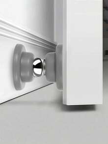 1 Par de Batentes Magnéticos para Porta, Batente Fixo para Porta, Amortecedor para Porta, Batente Magnético Silencioso e Resistente, Batente Anticolisão para Porta, Trava de Silicone Adesiva para Porta, Adequado para a Parte Inferior da Porta, Decoração Preta Fosca, Material de Silicone, Reduz o Ruído de Forma Eficaz, Fácil Instalação Sem Furos. - Tipo A - Ver 8