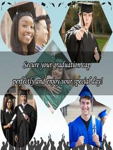 1pc Graduation Cap Headpiece, No Need To Wear Graduation Cap, Can Protect Your Graduation Cap And Upgrade Your Hairstyle, Graduation Gift Accessory - Multicolor - View 5