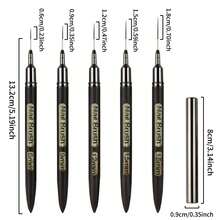 超细绘图笔工具美甲细线笔，超细绘图笔，渐变笔，美甲沙龙专用画笔套装 - 彩色 - 查看 6