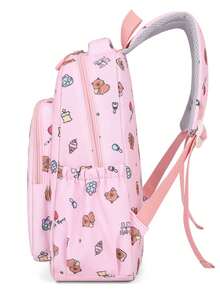 New Cartoon Capybara Fashion Minimalist Elegant Versatile Comfortable Cute Travel Large Capacity Multifunctional Backpack Set - Multicolor - View 7