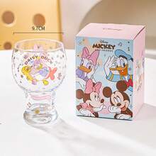 Disney 迪士尼蘑菇艺术带柄果汁/牛奶饮料杯，鸡尾酒杯 | 容量 15 盎司，适合家庭聚会、节日、音乐派对 - 彩色 - 查看 13