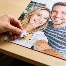 个性化木质拼图，定制照片人像拼图，生日礼物，特殊场合个性化拼图纪念品，情侣人像拼图，旅行回忆照片拼图，周年纪念定制照片拼图，毕业班合影拼图，家庭聚会定制拼图，节日定制拼图礼物 - 彩色 - 查看 6