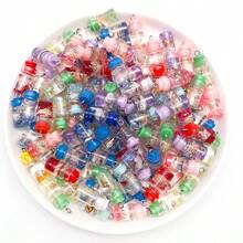 10颗混合随机水果树脂珠，棒棒糖、草莓、葡萄形状吊坠，适合DIY创意耳环、项链、手链、珠宝制作材料 - 水果瓶吊墜 - 查看 5